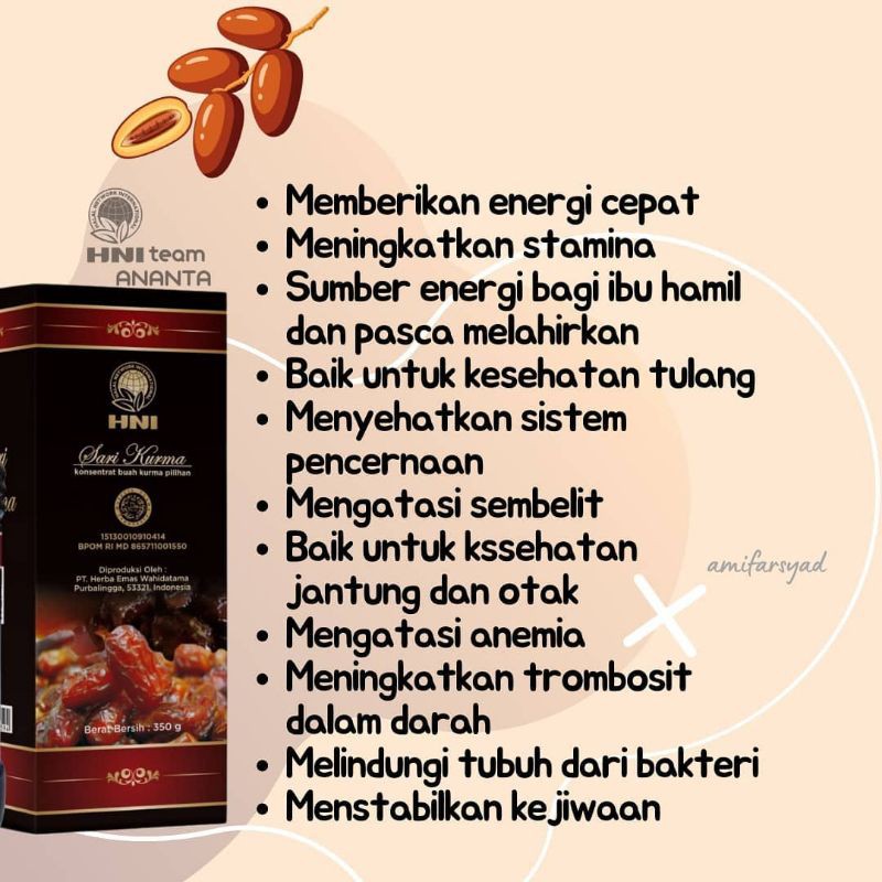 

sari kurma 100% asli