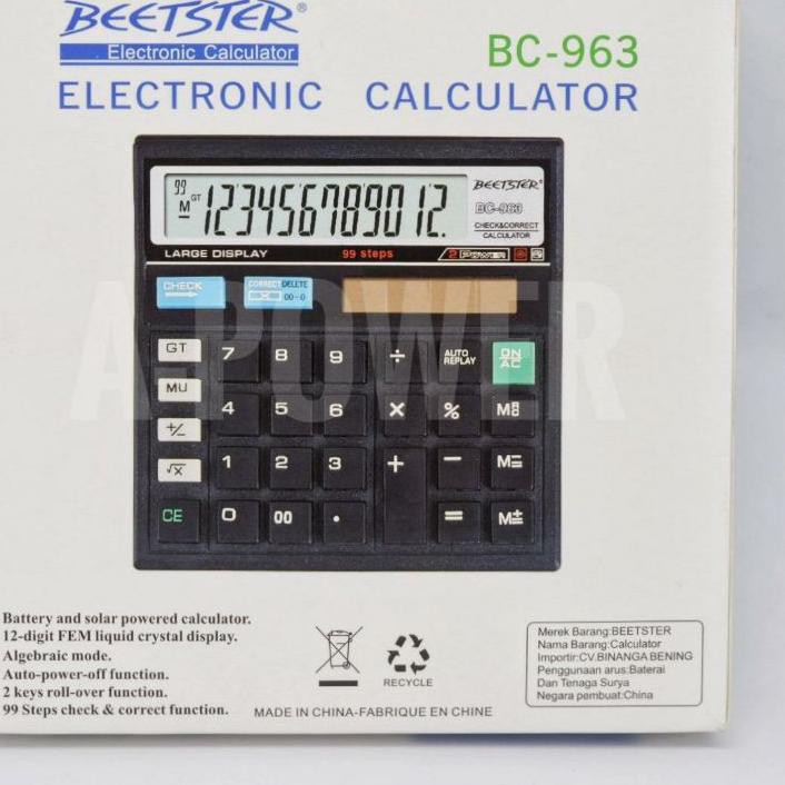 

PROMO 11.11 (hju-713) Beetster - Kalkulator 12 Digits