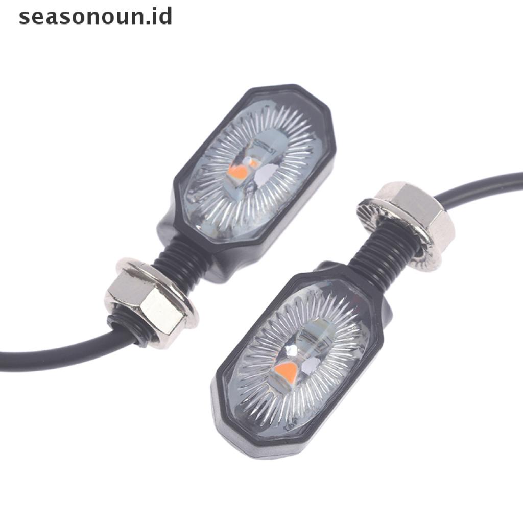 2pcs Lampu Sein Mini Universal Bahan Plastik Untuk Motor