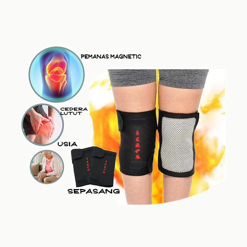 Korset Magnetic Theraphy Self Heating Knee Pad Sabuk Lutut Dengkul Terapi Pemanas Lutut Melancarkan Sirkulasi Darah Nyeri Sendi Pembengkakan Meredakan Pegal Pegal Pada Kaki Dilengkapi Dengan Batu Kecil Turmaline Original