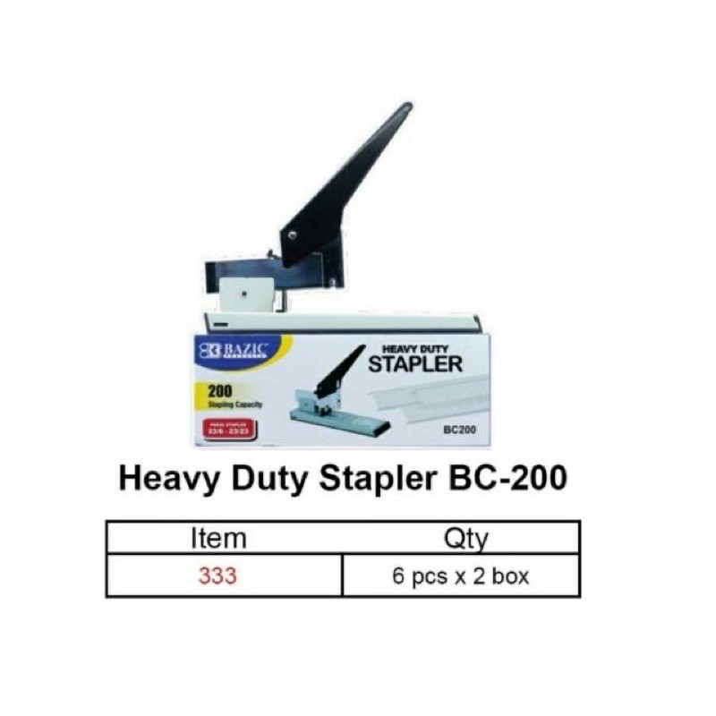 

Stapler Jilid - Heavy Duty Stapler Bazic BC200