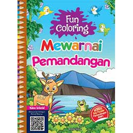 Buku Anak Fun Coloring Mewarnai Pemandangan