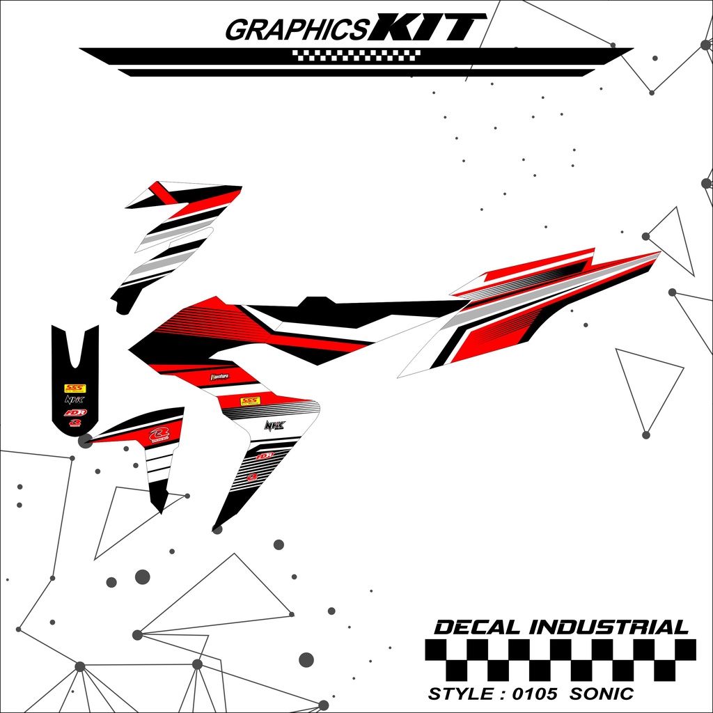 DECAL SONIC FULLBODY KEREN BEBAS CUSTOM DESAIN