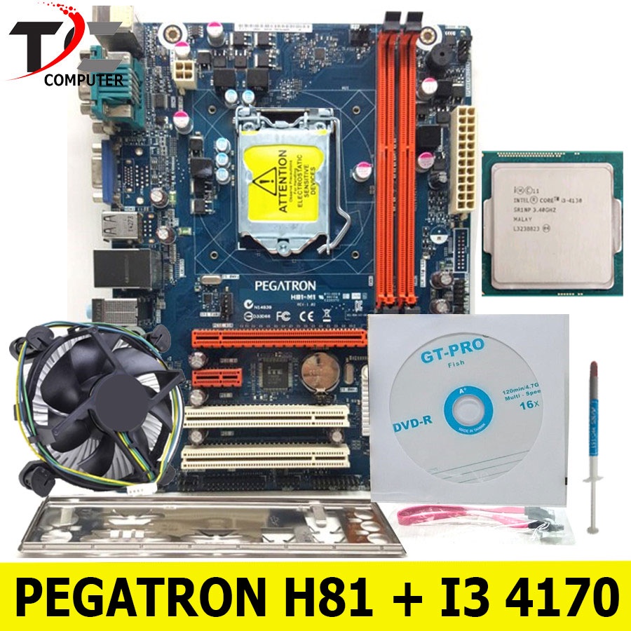 Paket Mobo LGA 1150 H81 Plus Processor Core i3 4170 - PEGATRON H81-M1