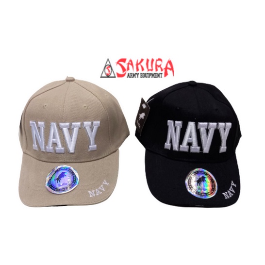 Topi Tactical NAVY Topi Pria Import Bordir NAVY Timbul Hitam Cream