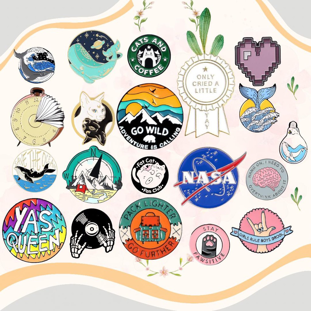 07.07 BIG SALE !! PIN ENAMEL / BADGE /FUNNY BADGE / ACCESORIES TAS/ BROS