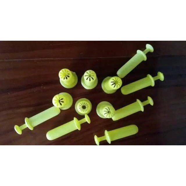 Rey Cetakan Kue Semprit Dorong 6 Motif Spuit Dorong Plastik