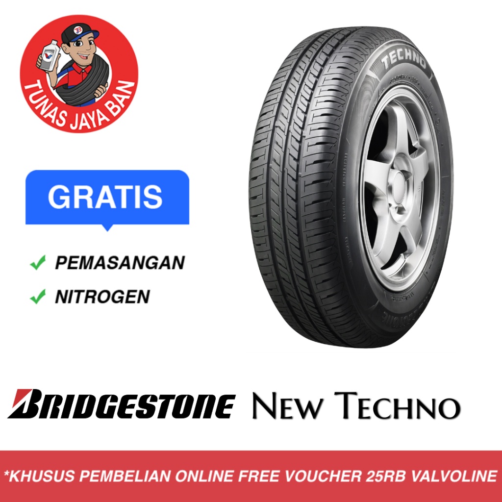 Ban Mobil  Bridgestone New Techno 195/55 R15 Toko Surabaya 195 55 15