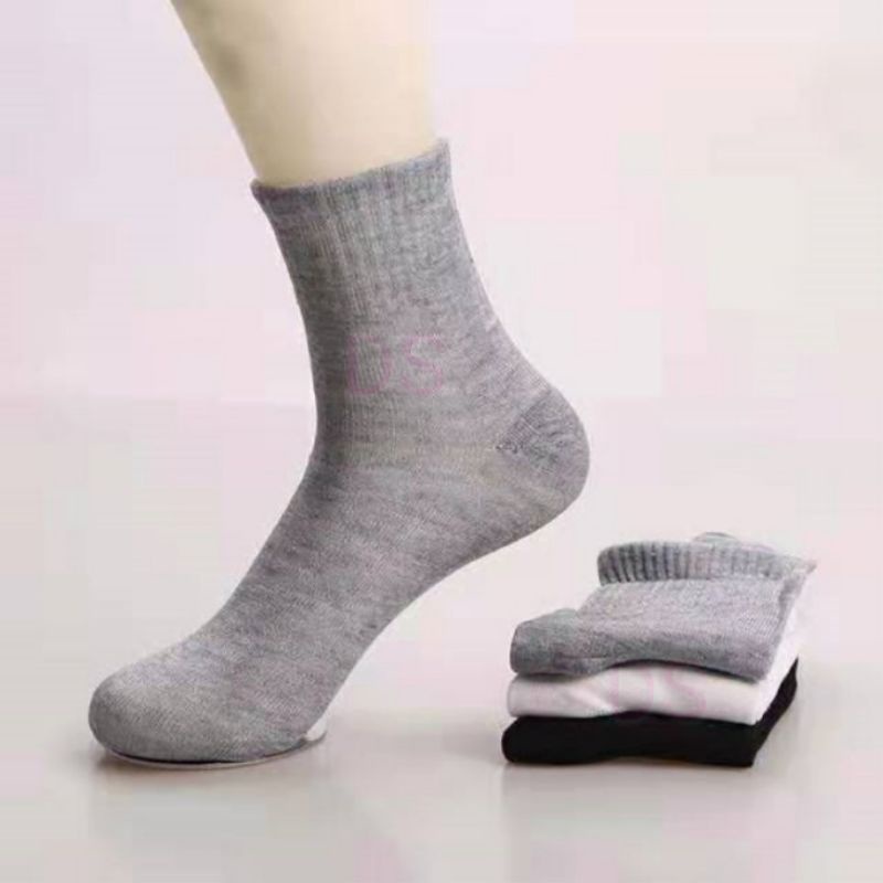 KAOS KAKI PENDEK DI ATAS MATA KAKI POLOS PANJANG ANKLE SOCK DEWASA KAOSKAKI KERJA KANTOR PROMO DS-5