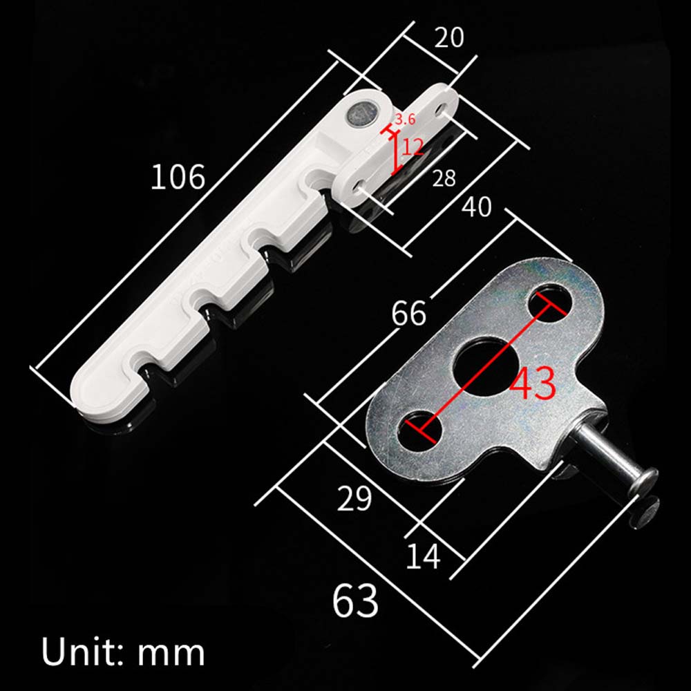 REBUY Security Casement wind brace Solid Window Lock Window limiter Lock Windproof Child Safety protection Swivel Window Home Improvement Home security Window Hardware Wind Hook Brace/Multicolor