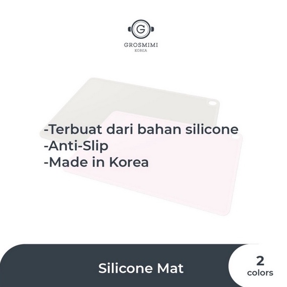 Grosmimi Silicone Mat - Alas Makan Anak Place Mat Korea Silicone anti slip Tatakan makan anak