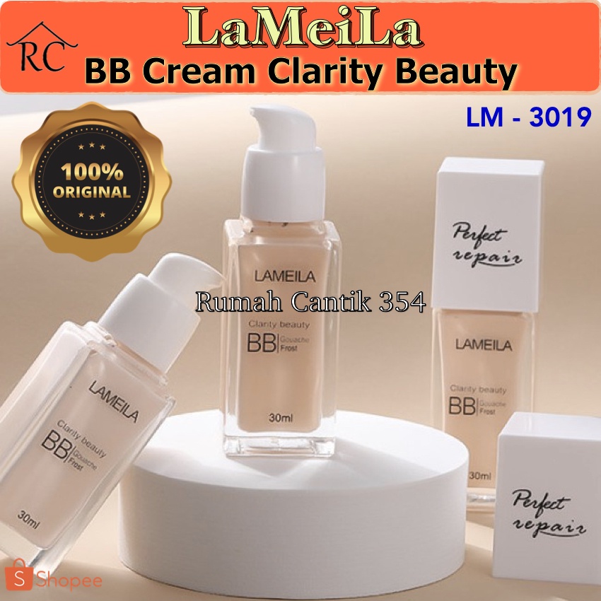 LAMEILA BB Cream Matte Long Lasting Perfect Repair Clarity Beauty Rumah Cantik 354 Medan Foundation Lameila LM-3019 / LM 3019 / LM3019 Makeup Penutup Noda Hitam Bekas Jerawat