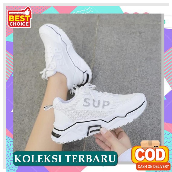 Sepatu Wanita Sport Olahraga Jogging Sneakers Impor Ssw08 ♥Mall♥ Sepatu Wanita / Sepatu Snekers Cewe