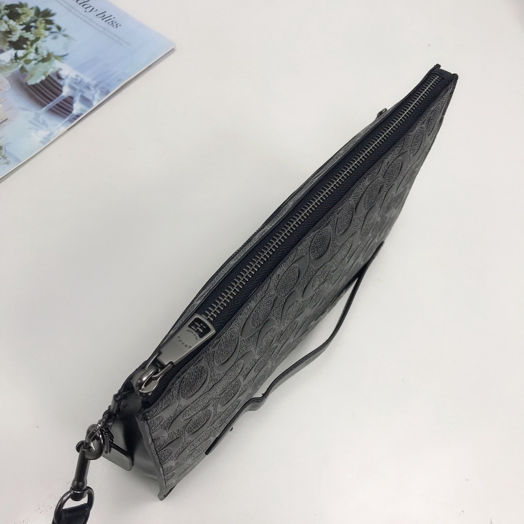 [Instant/Same Day] 75914 73148 men Tas Clutch Bisnis Casual Emboss untuk Pria   snb