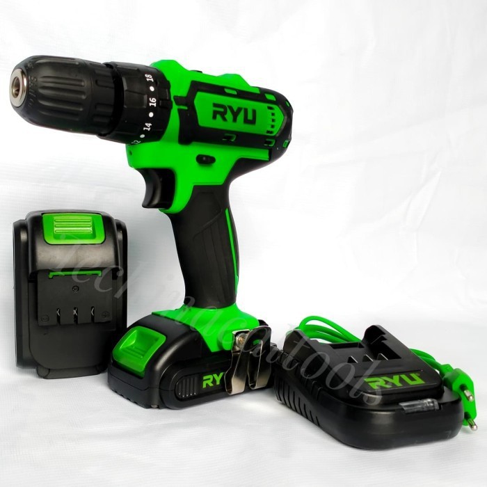 RYU CORDLESS DRILL RCD 12 V/MESIN BOR OBENG 2 BATERAI/ BOR CAS RCD 12V