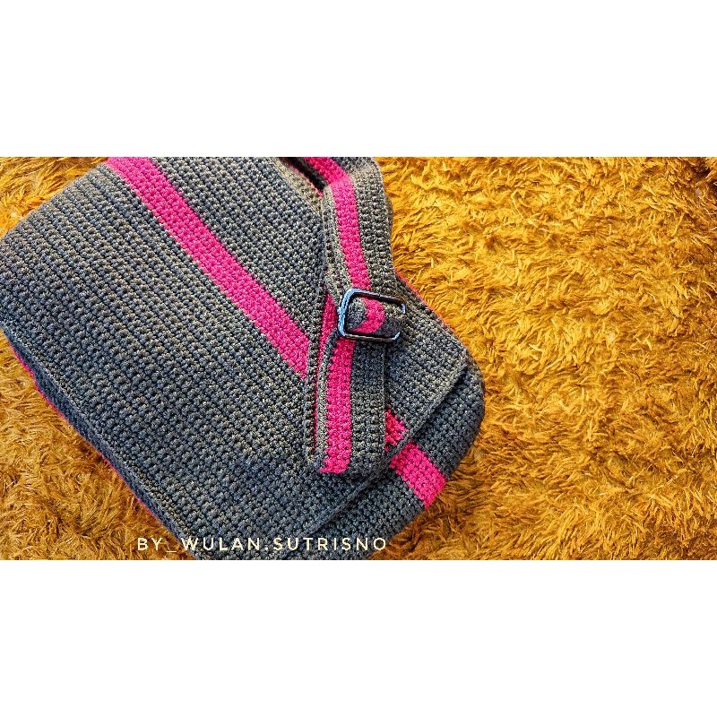 Tas Handmade Custom Pria || Tas Selempang Rajut Pria.