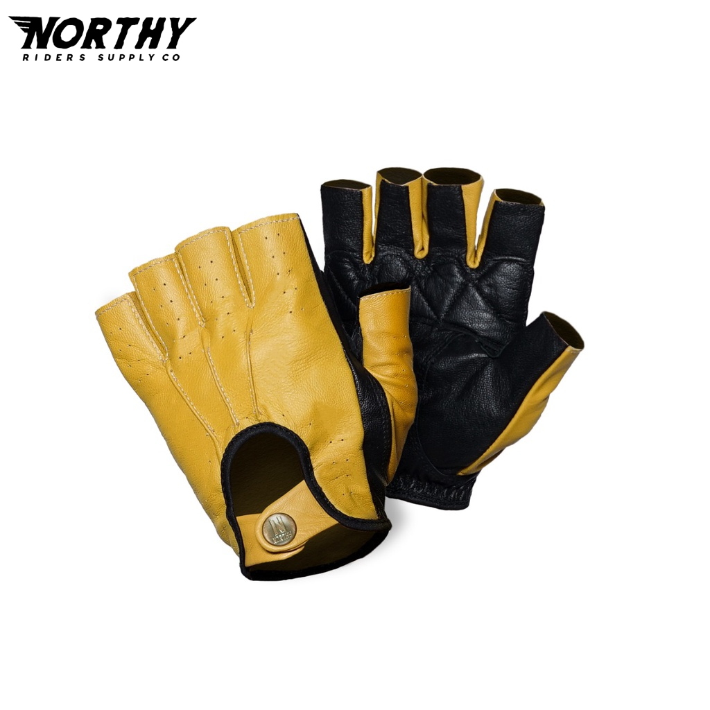 Northy Osborn | Sarung Tangan Motor Kulit Pendek | Leather Half Gloves | Gloves Motor