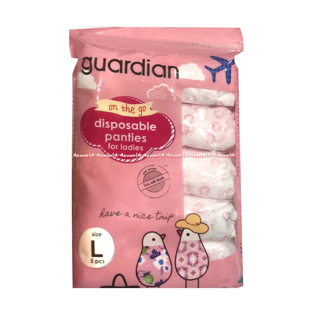 Guardian Disposable Panties For Ladies L Celana Dalam Sekali Pakai Guardian Dispo Sabel CD Underwear Under Wear