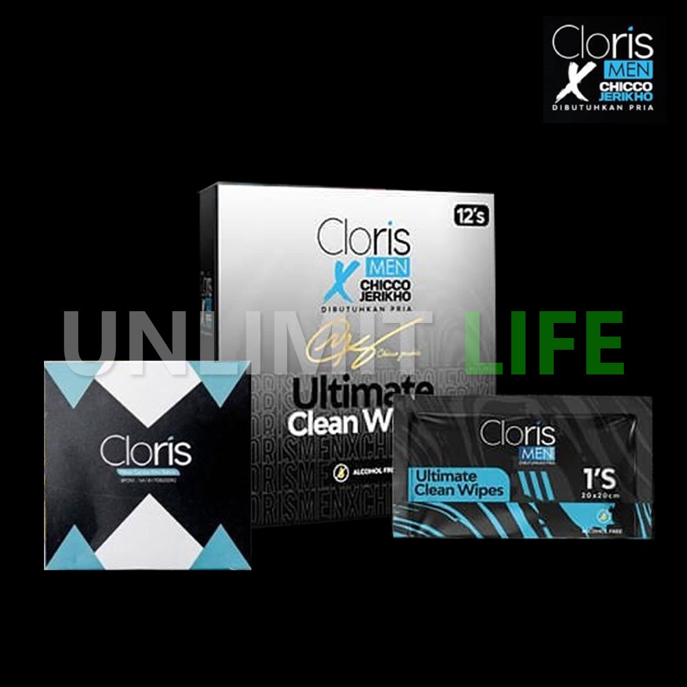 PAKET CLORISMEN CLORIS MEN Original Paket Perawatan Pria Lengkap Skincare Untuk Cowok Sabun Wajah-Paket 80gr + Wipes