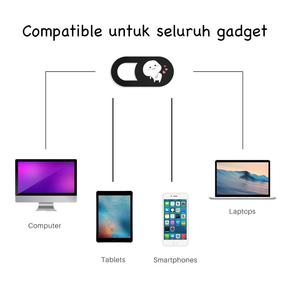 CUSTOM PENTOL BASO PELINDUNG PENUTUP WEBCAM KAMERA COVER CAMERA LAPTOP HP ASUS DELL SAMSUNG VIVO XIAOMI