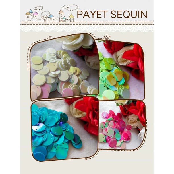 payet sequin dolar cream uk 14mm/10gr