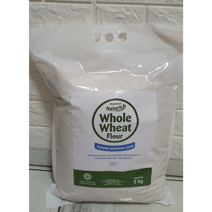 

gtg2011bb Tepung Gandum Utuh Whole Wheat Flour Naturich 5Kg Da01D100