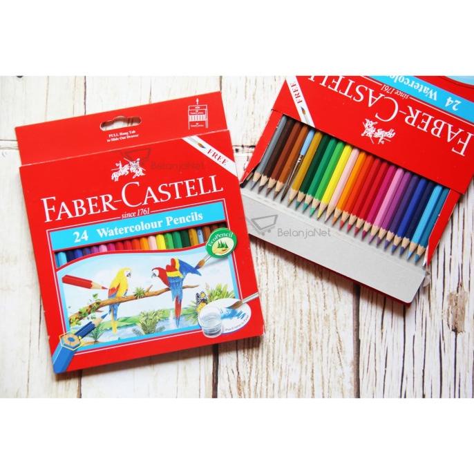 

(BISA COD) Pensil Warna Faber Castell Watercolour 24 Color TERPERCAYA Kode 1382