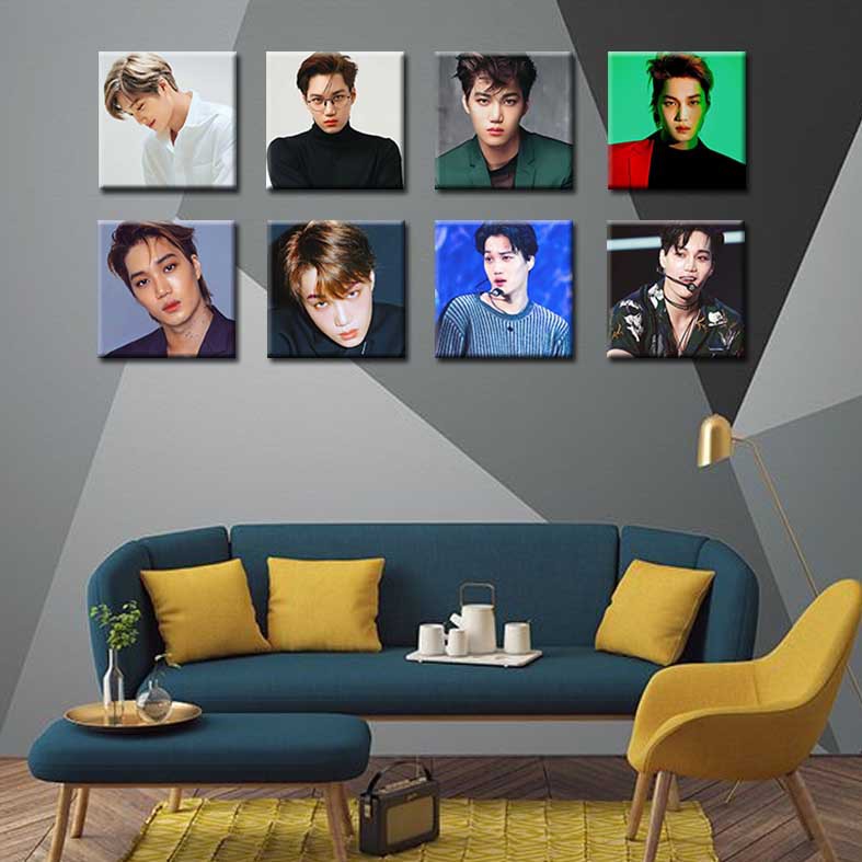 [DECOR] KAI-EXO poster tempelan Pajangan hiasan dinding kayu