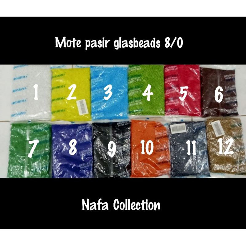 Mote Pasir Glasbeads 8/0 (1 PON)