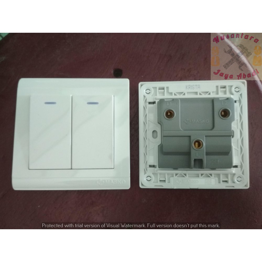 Masko Krista Saklar Seri/Double K-212 Putih Minimalis