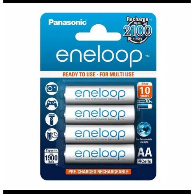 Baterai Cas AA ENELOOP Putih isi 4