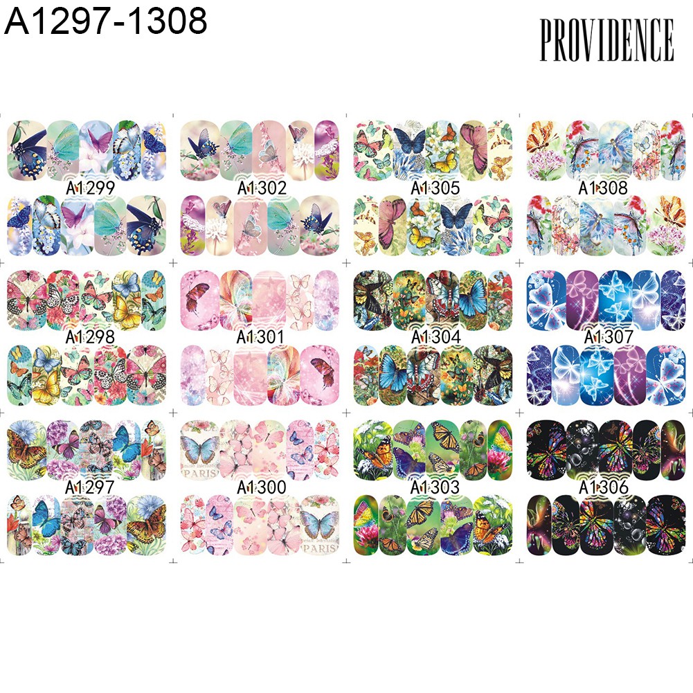 Providence 1 Big Sheet Water Transfer Dream Catcher Flower Nail Sticker DIY Manicure Decor