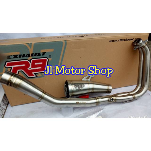 Knalpot R9 Gp Ss Stainless Kawasaki N250 - Ninja 250 2018 2019 Original