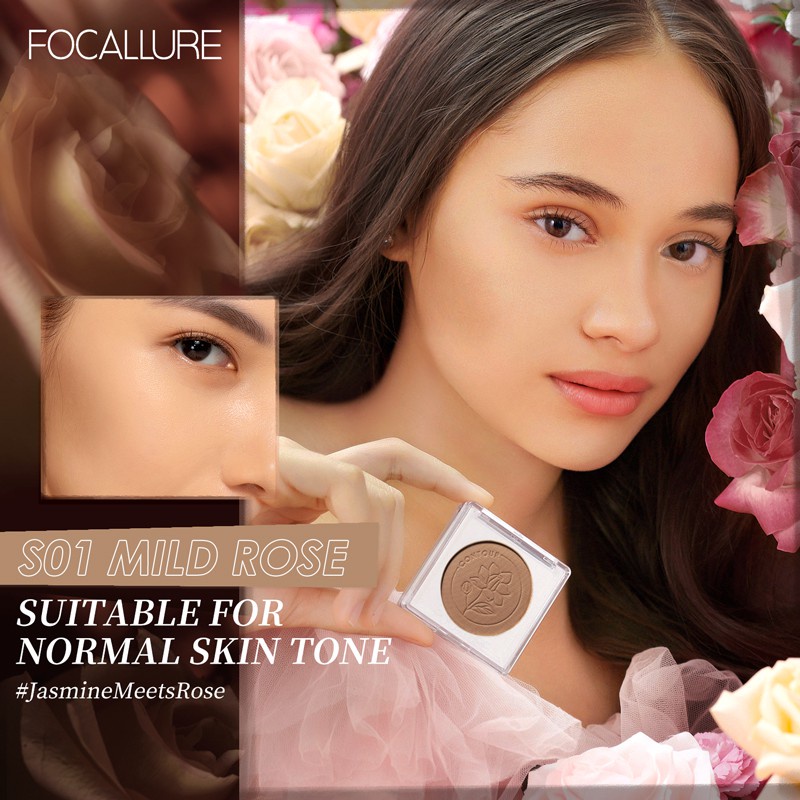 FOCALLURE Full Coverage Creamy Contour #JasmineMeetsRose Untuk Wajah FA233