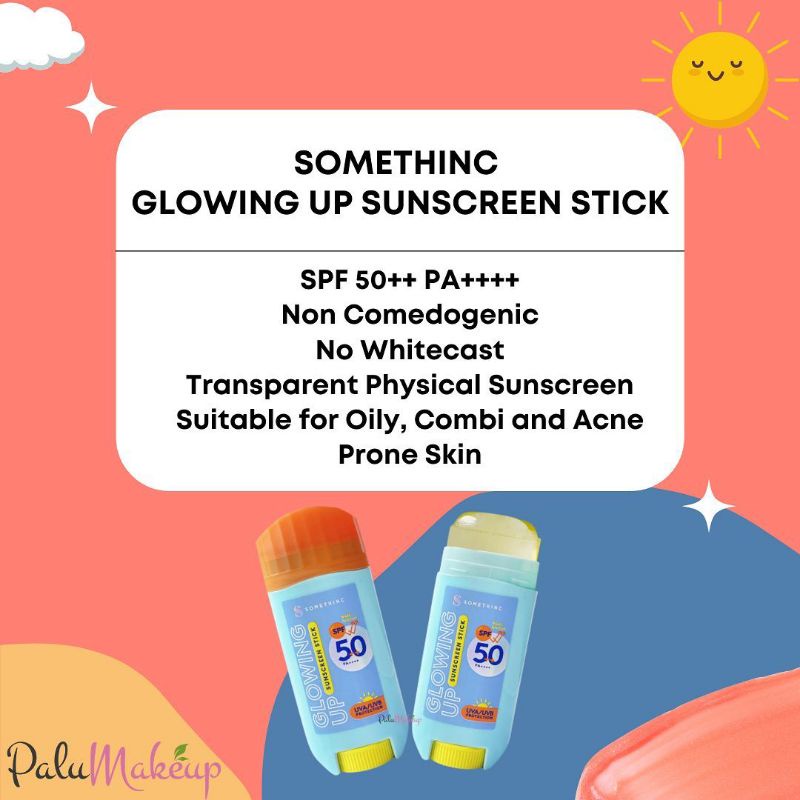 Somethinc Glowing Up Sunscreen Glowing Up Sunscreen Stick SPF 50+ PA ++++ - 15gr