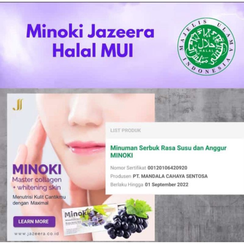 Minoki jazeera halal MUI