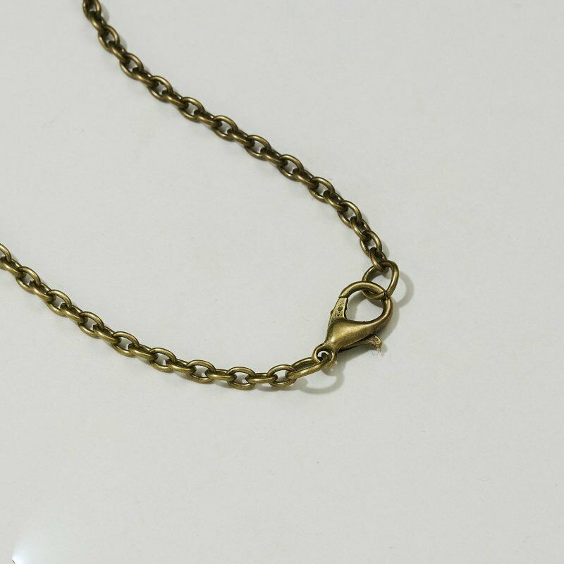 Kalung Rantai Dengan Liontin Bola Kaca Motif Planet Galaksi Dua Sisi