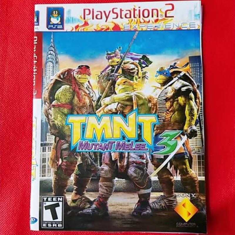 Kaset PS 2 TMNT MUTANT MELEE 3