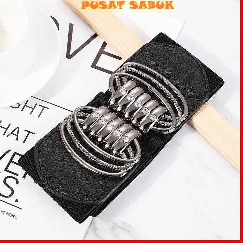 [KODE KCNJP] Sabuk Wanita Obi Karet Women Belt Ikat Pinggang Fashion Gesper Cewek Korea Impor Besar 