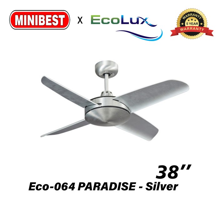 MB Ceilling fan/Kipas Angin Plafon Gantung Ecolux Eco-064 PARADISE