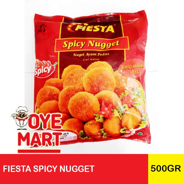 FIESTA SPICY NUGGET 500GR / NAGET AYAM PEDAS