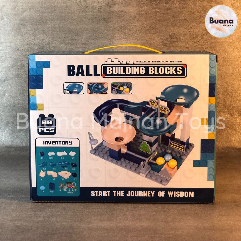 BALL BUILDING BLOCKS 222-B16 MAINAN EDUKASI MARBLE ANAK COWO CEWE