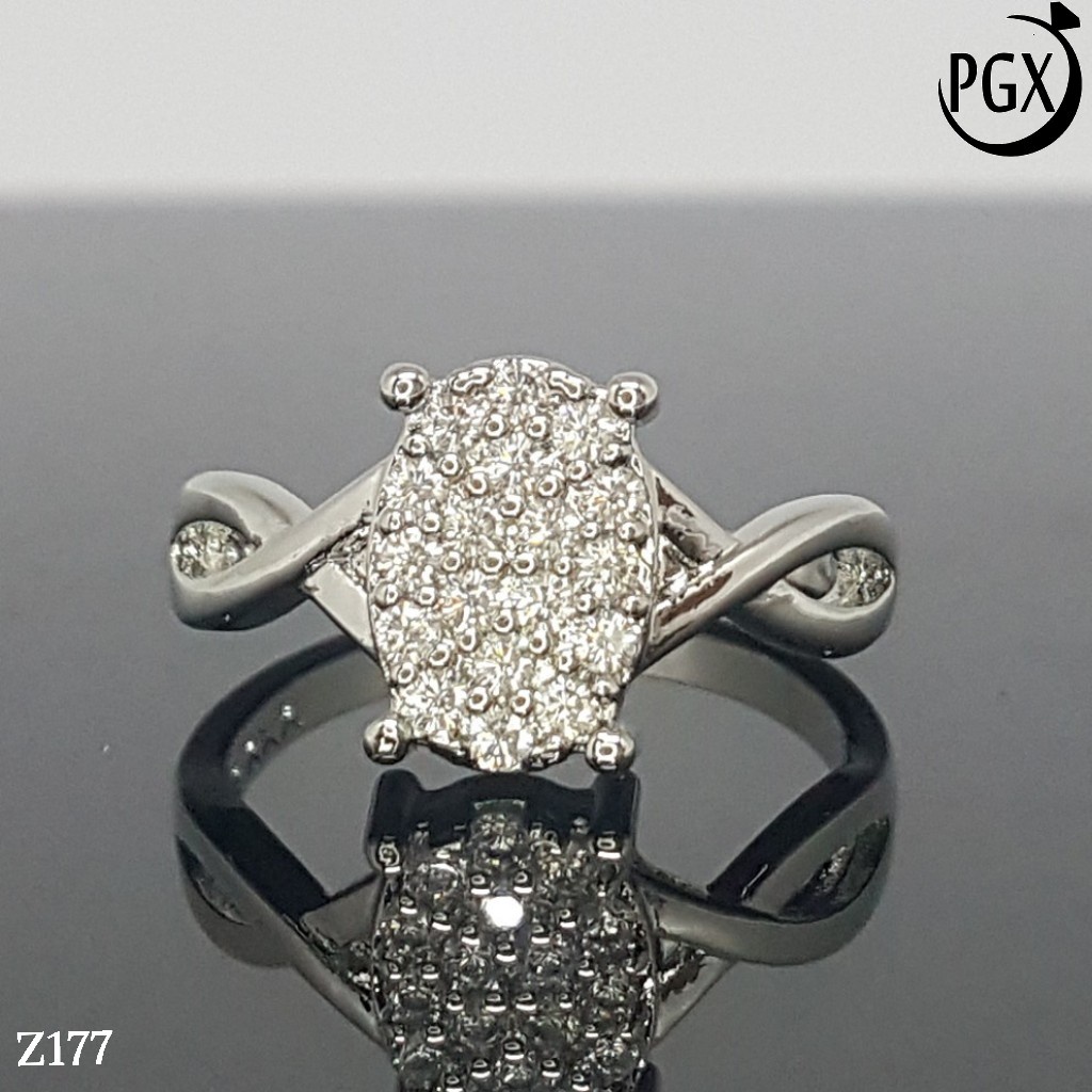 PGX Cincin Xuping Wanita Lapis Emas Aksesoris Perhiasan Fashion Premium - Z177