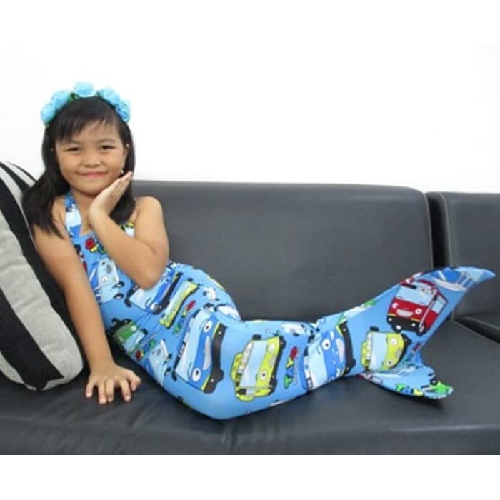 Baju Kostum Renang Mermaid / Putri Duyung Anak Motif TAYO TOP***