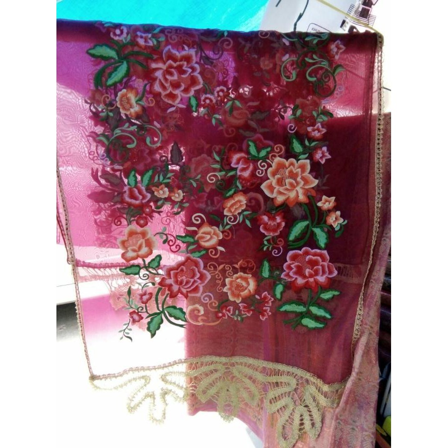 Selendang Koto Gadang Organdi Bukittinggi