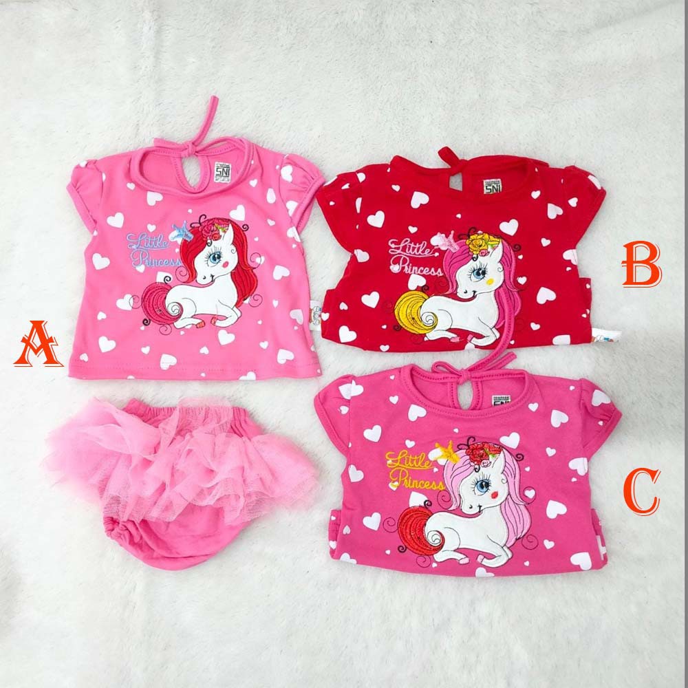 Baju Bayi Perempuan Setelan Baju Bayi Newborn Unicorn Princess