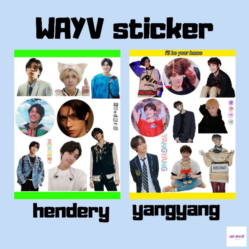 

STICKER KPOP WAYV NCT NEW MEMBER HENDERY YANGYANG WINWIN TEN KUN LUCAS XIAOJUN SHOTARO SUNGCHAN