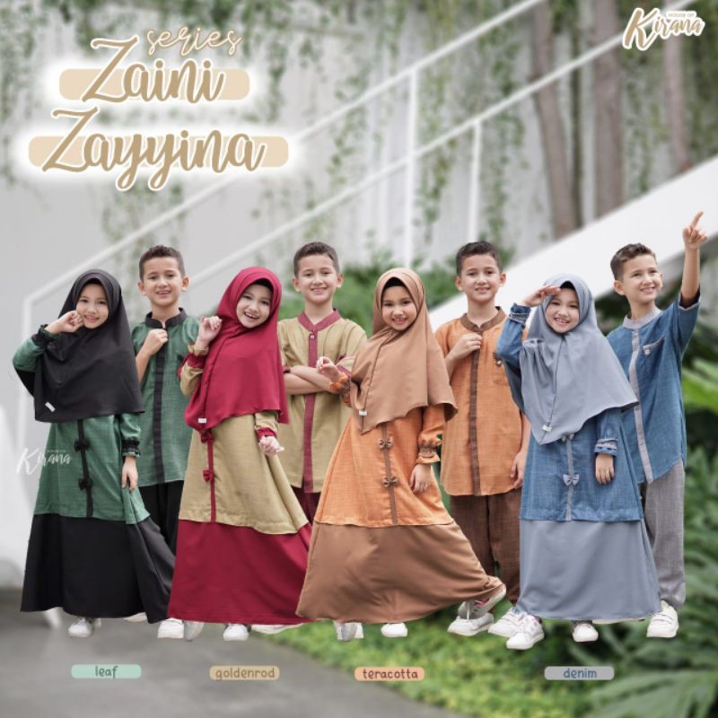 GAMIS ANAK ZAYYINA KIRANA (GZK) / KOKO ZAINI KIRANA / GAMIS KOKO ANAK COUPLE SET
