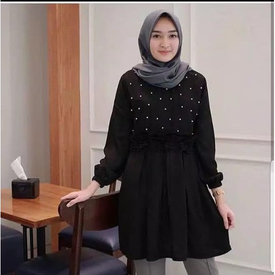 ALMA TOP TUNIK BAHAN BALOTELLI LD 104 PJ 95 T0 FIT XL