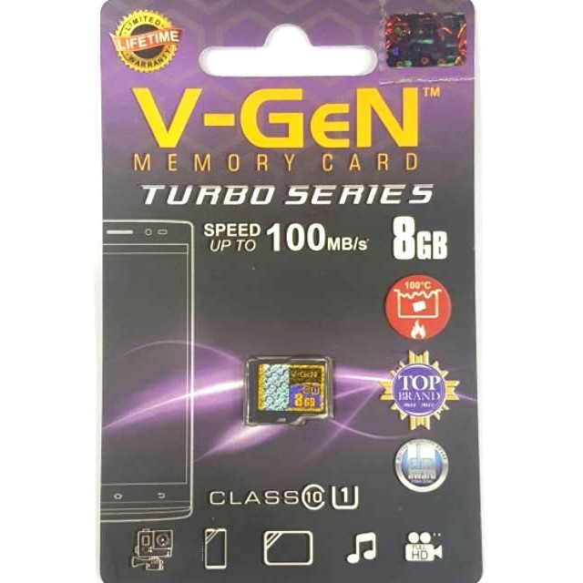 V-GEN 8GB TURBO CLASS 10 ORIGINAL